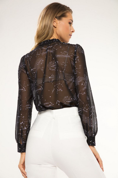 Блуза LaVeLa L50015 черный - фото 2