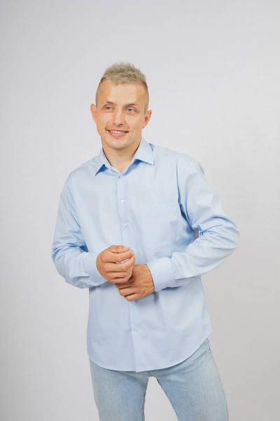 Рубашка Nadex 01-047312/204-23.170-176 светло-голубой - фото 6