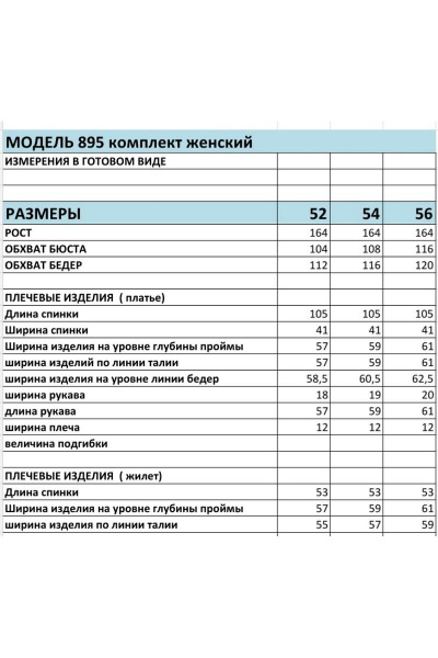 Жилет, платье БагираАнТа 895 серо-розовый - фото 3