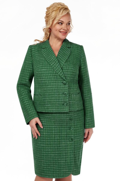 Жакет, юбка LaKona 11536 зеленый - фото 3