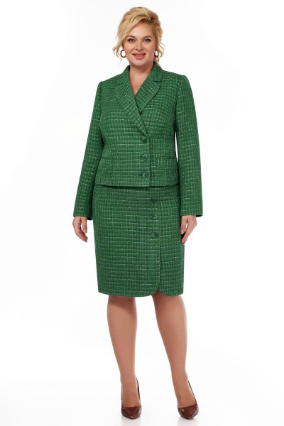 Жакет, юбка LaKona 11536 зеленый - фото 1