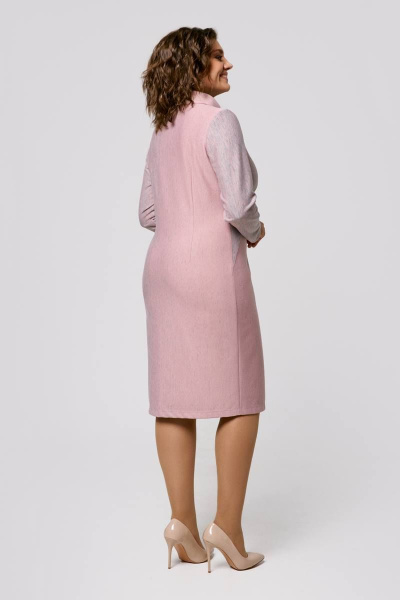 Платье IVA 1510 розовый - фото 6