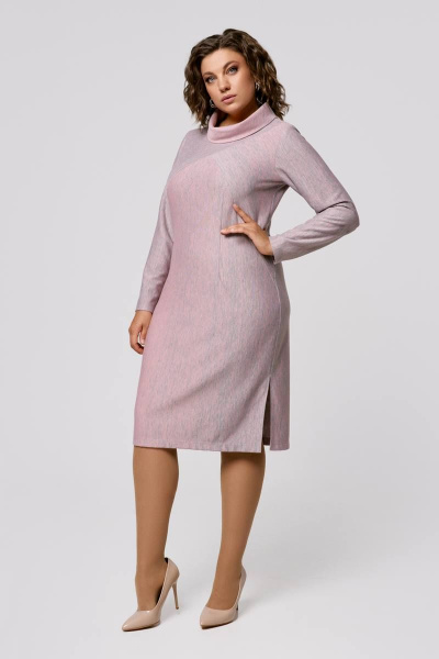 Платье IVA 1510 розовый - фото 2