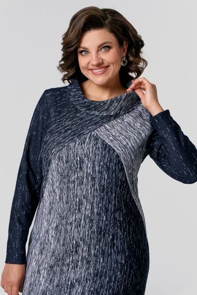 Платье Jolie 1510 синий - фото 4