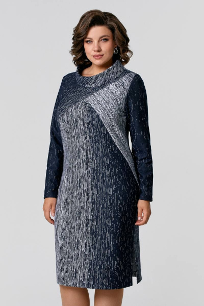 Платье Jolie 1510 синий - фото 3