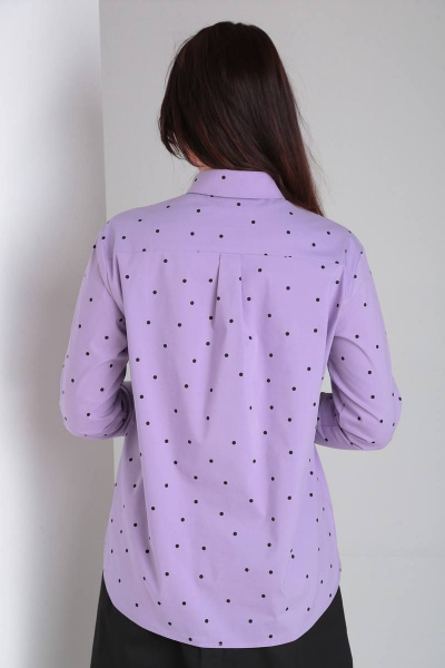 Рубашка, юбка Ma Vie М648 черный/фиолетовый - фото 13