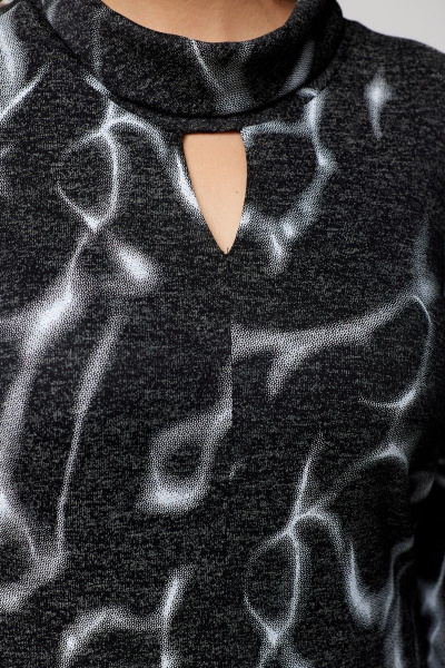 Платье EVA GRANT 7223 черный+принт - фото 9