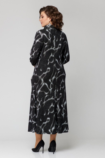 Платье EVA GRANT 7223 черный+принт - фото 6