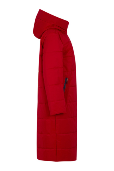 Пальто Elema 5-13117-1-164 красный/сине-фиолетовый - фото 2