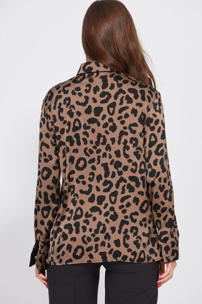 Блуза EOLA 2500 коричневый_леопард - фото 9