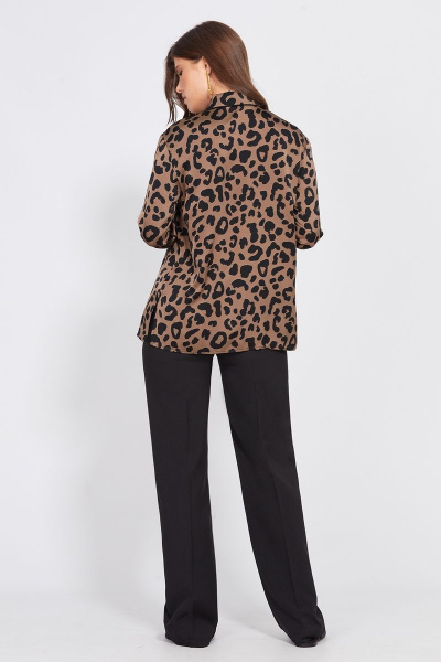 Блуза EOLA 2500 коричневый_леопард - фото 8