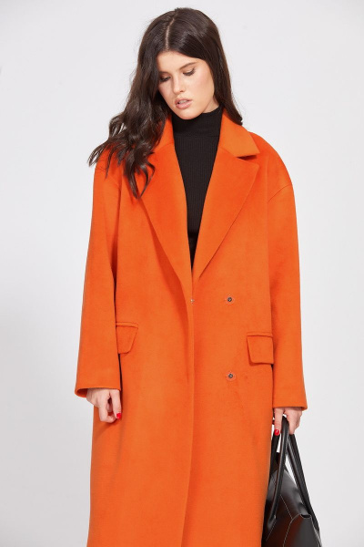 Пальто EOLA 2484 оранжевый - фото 5