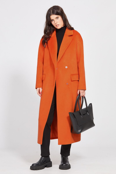 Пальто EOLA 2484 оранжевый - фото 4