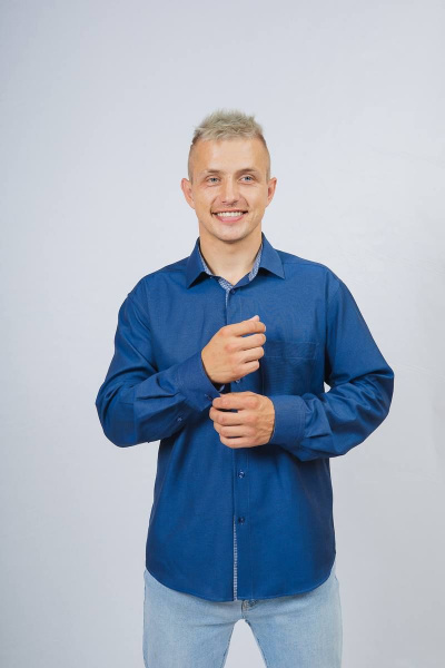 Рубашка Nadex 01-062913/203-23.182-188 темно-синий_оксфорд - фото 2