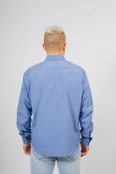 Рубашка Nadex 01-046612/429-23.182-188 голубо-синий - фото 4