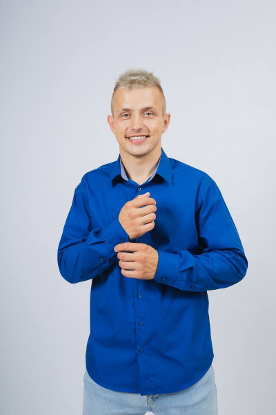 Рубашка Nadex 01-046612/204-23.182-188 синий - фото 3