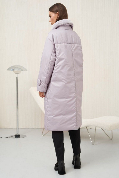 Пальто Fantazia Mod 4593 серебряно-розовый - фото 3