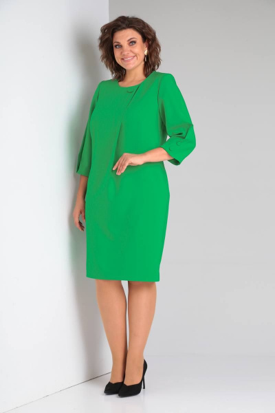 Платье SVT-fashion 586 зеленое_яблоко - фото 1