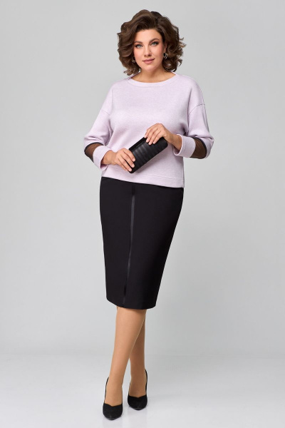 Туника, юбка Мишель стиль 1089-2 розово-сиреневый - фото 6