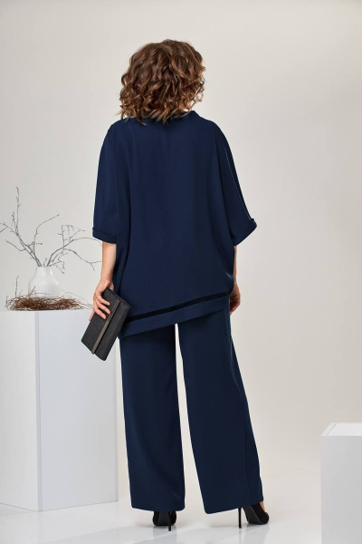 Блуза, брюки Romanovich Style 2-2430 синий - фото 4