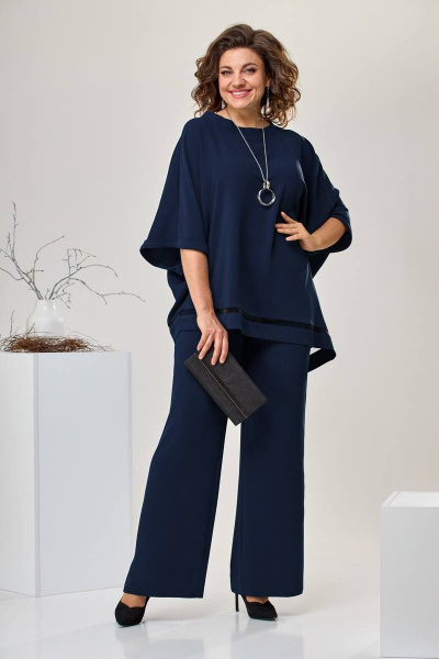 Блуза, брюки Romanovich Style 2-2430 синий - фото 1