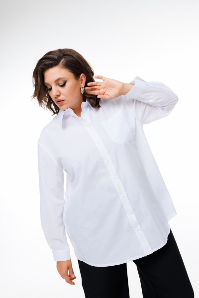 Рубашка Anelli 1412 белый - фото 2