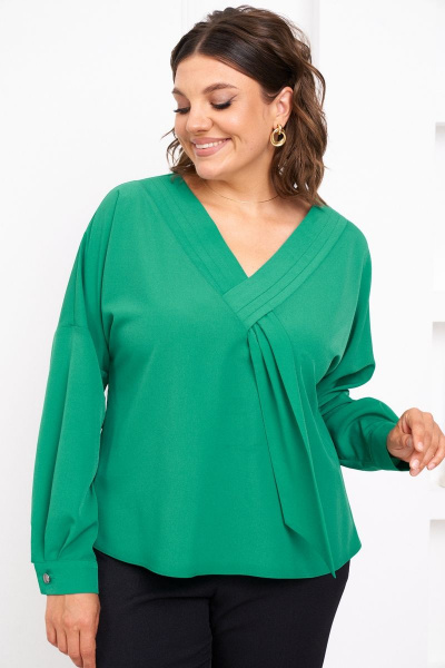 Блуза Almirastyle 305 зелёный - фото 5