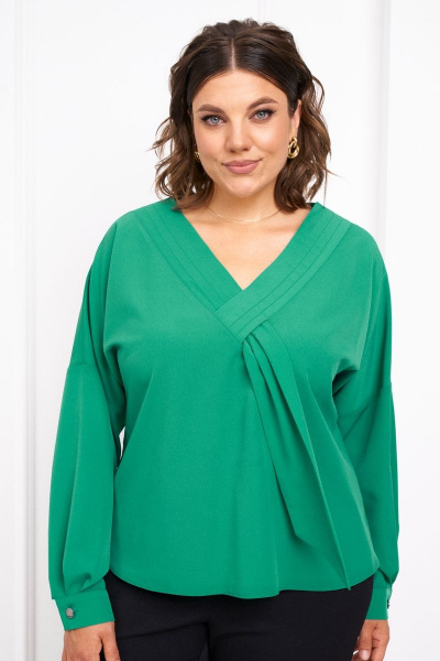 Блуза Almirastyle 305 зелёный - фото 4