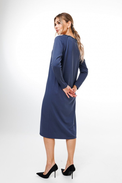 Кардиган, платье NikVa 397-2 синий - фото 10