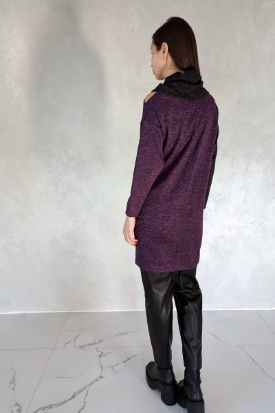 Платье Patriciа C15255 фиолетовый,черный - фото 3