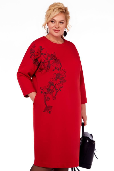 Платье LaKona 11547 красный - фото 3