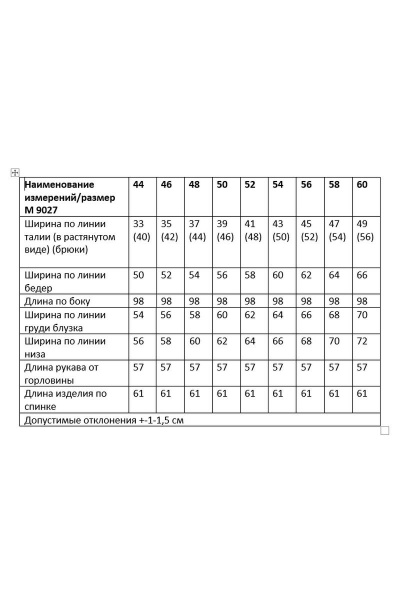 Блуза, брюки Andina city 9027 - фото 5