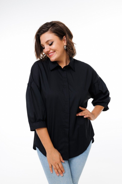Блуза Anelli 1414 черный - фото 1