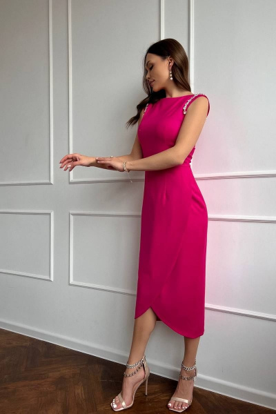 Платье Totallook 23-4-21 розовый - фото 7