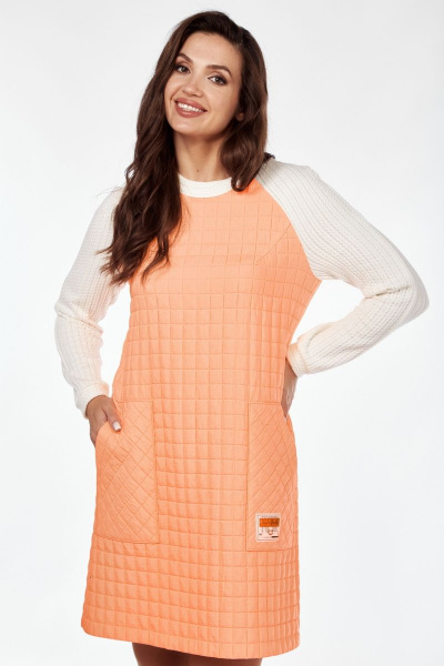Платье Mubliz 119 молочно-оранжевый - фото 7