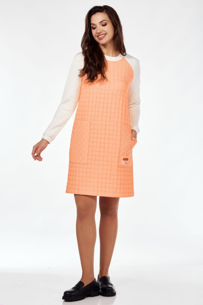 Платье Mubliz 119 молочно-оранжевый - фото 1