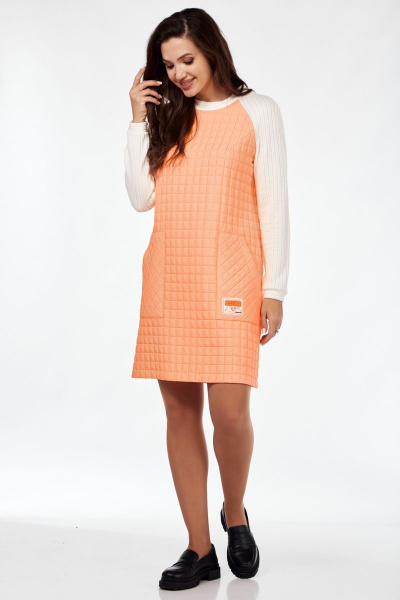 Платье Mubliz 119 молочно-оранжевый - фото 6