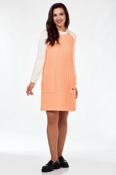 Платье Mubliz 119 молочно-оранжевый - фото 4