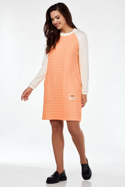 Платье Mubliz 119 молочно-оранжевый - фото 3