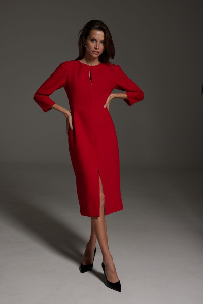 Платье DAVA 1136 красный - фото 1