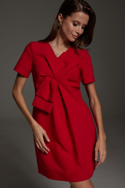 Платье DAVA 1140 красный - фото 3