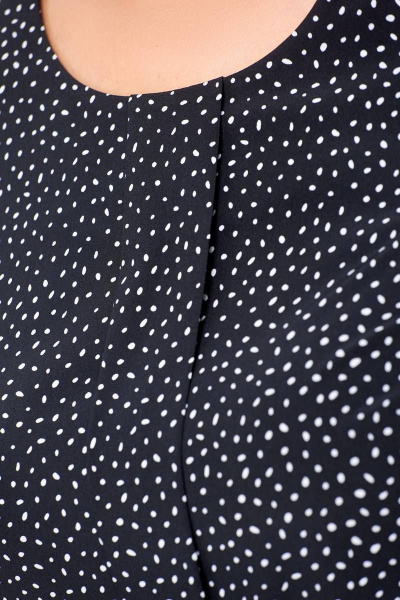 Блуза Swallow 688 черный/белые_горохи - фото 14