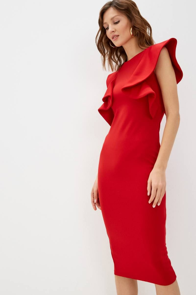 Платье Patriciа C14359 красный - фото 1
