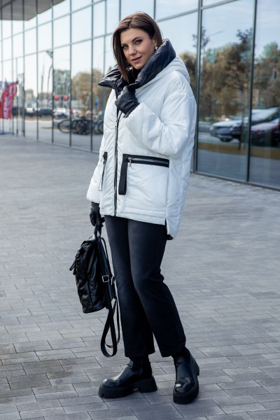 Куртка Lady Secret 7289/1 белый+черный - фото 7