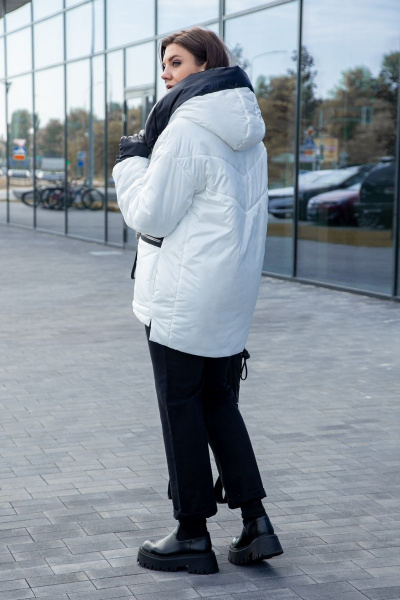 Куртка Lady Secret 7289/1 белый+черный - фото 4