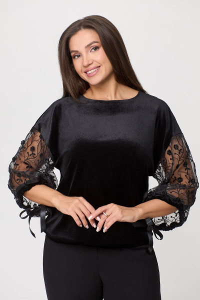 Блуза DaLi 5301а чёрный - фото 1