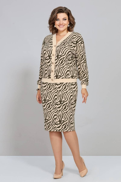 Кардиган, юбка Mira Fashion 5342-3 - фото 1