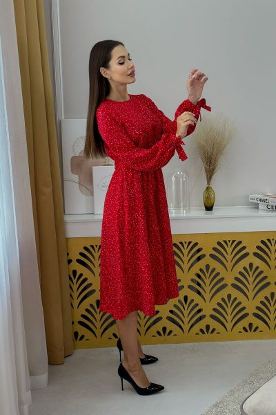 Платье THE.WOMAN 0122 красный - фото 4