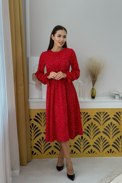 Платье THE.WOMAN 0122 красный - фото 1