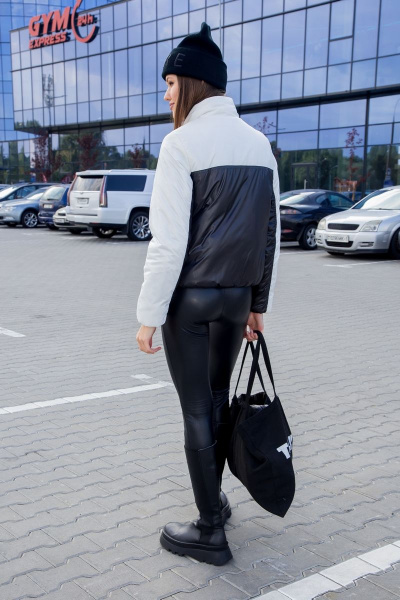 Куртка DOGGI 6359/1 черный+белый - фото 2